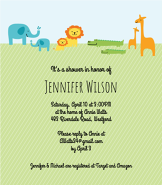 Jungle Animals Invitation